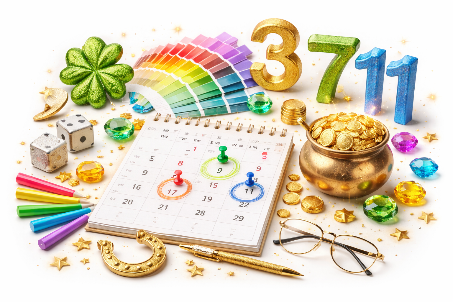 Lucky Dates, Numbers & Colors