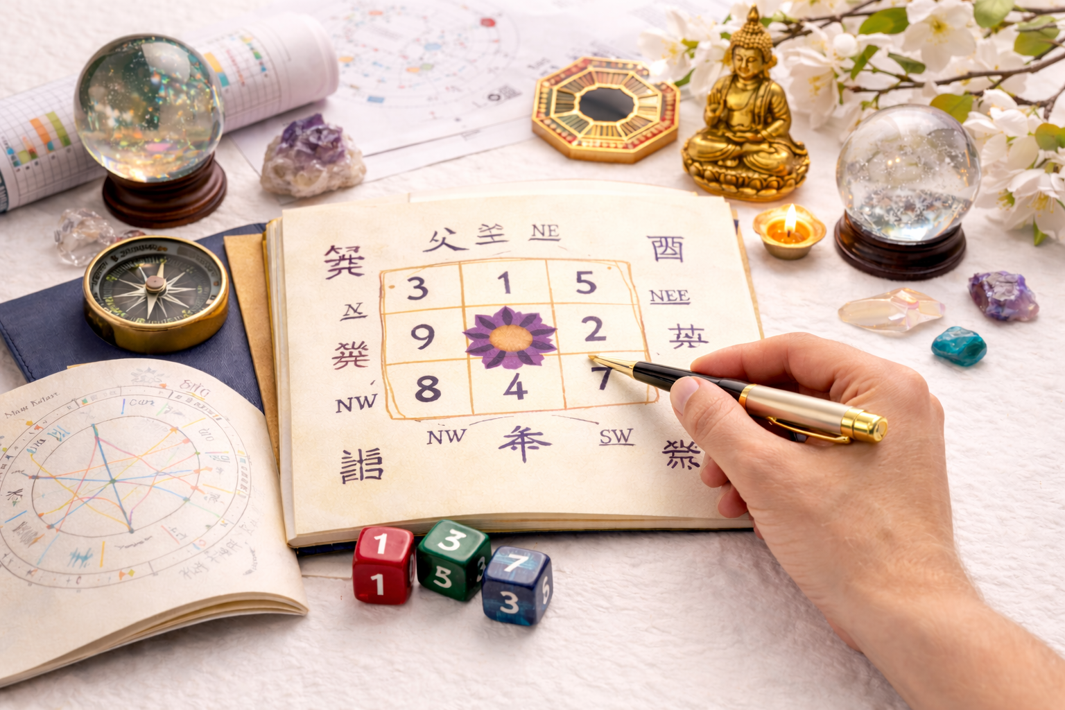 Unlock Your Birth Chart Energy with the Power of the Lo Shu Grid-