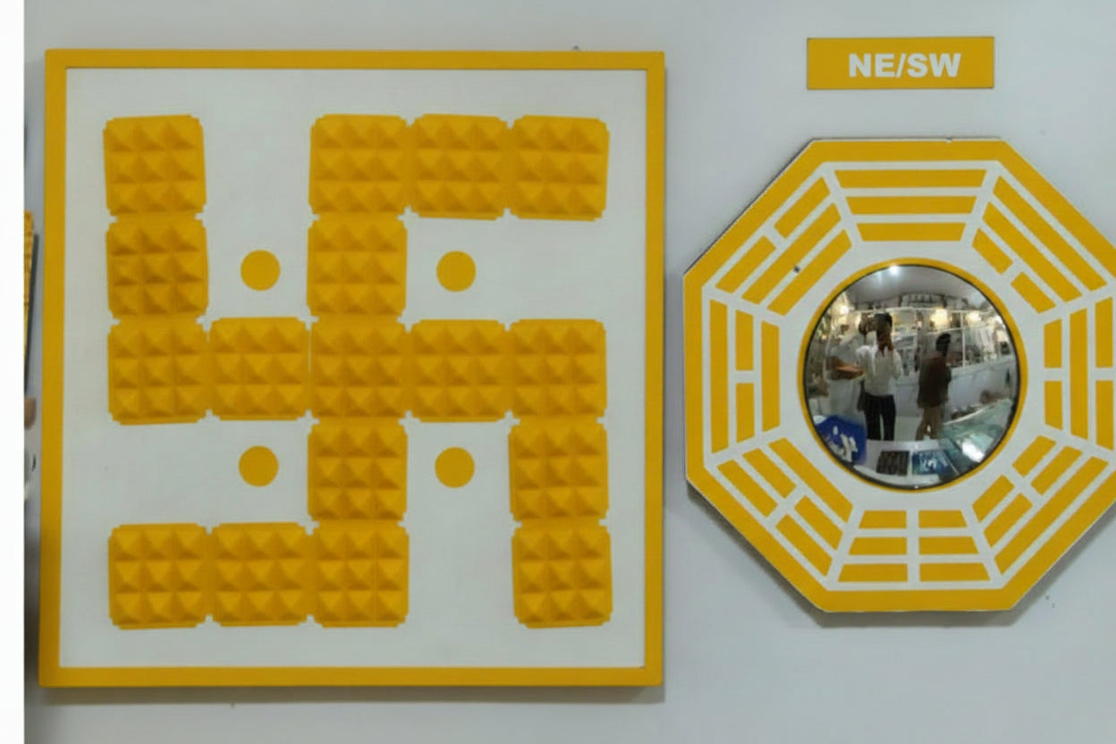 Vastu Swastik Pyramid & Pakua -NE/ SW