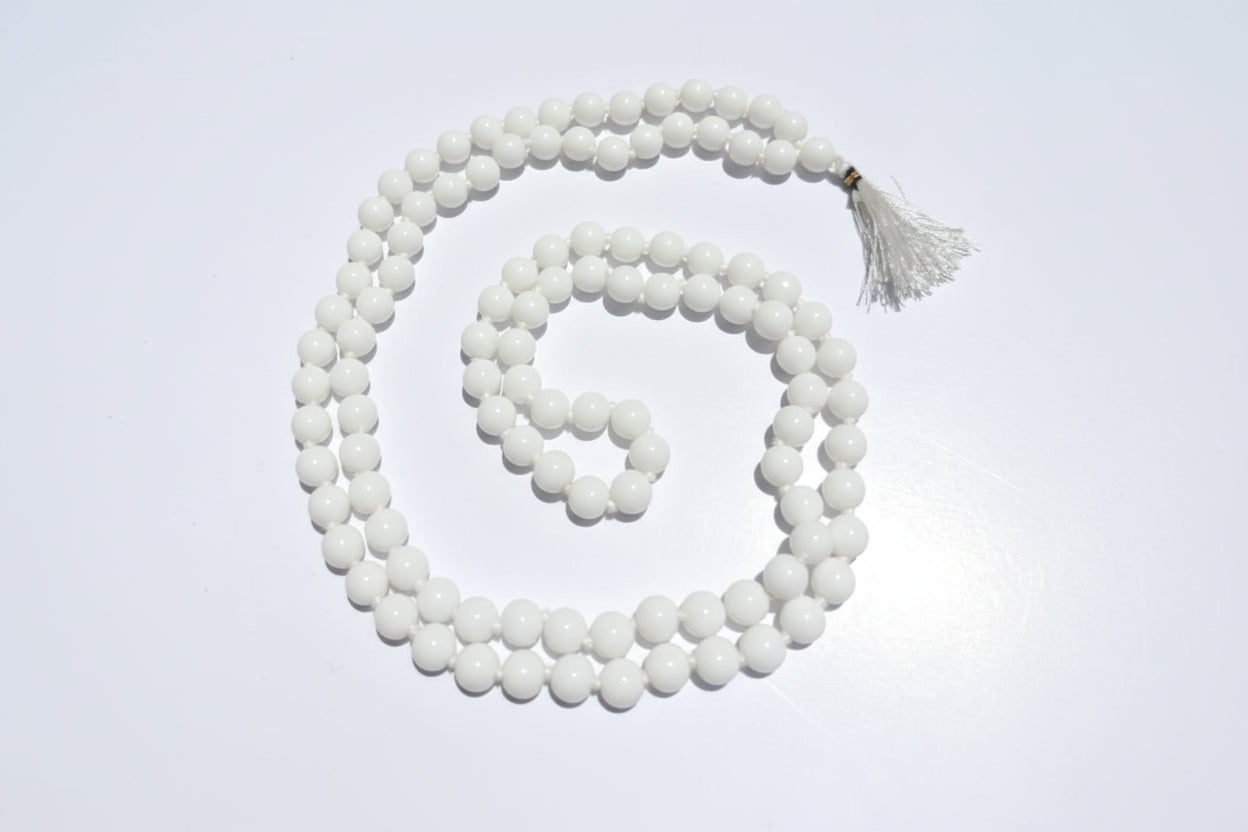 Milky White Mala