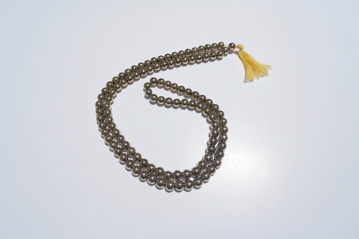 Golden Pyrite Mala